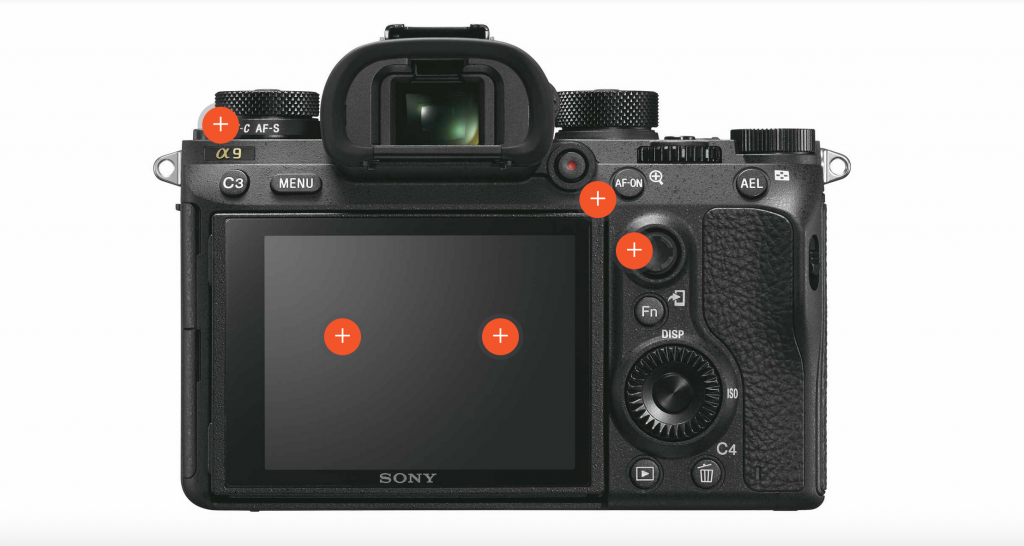 the Back of Sony a9